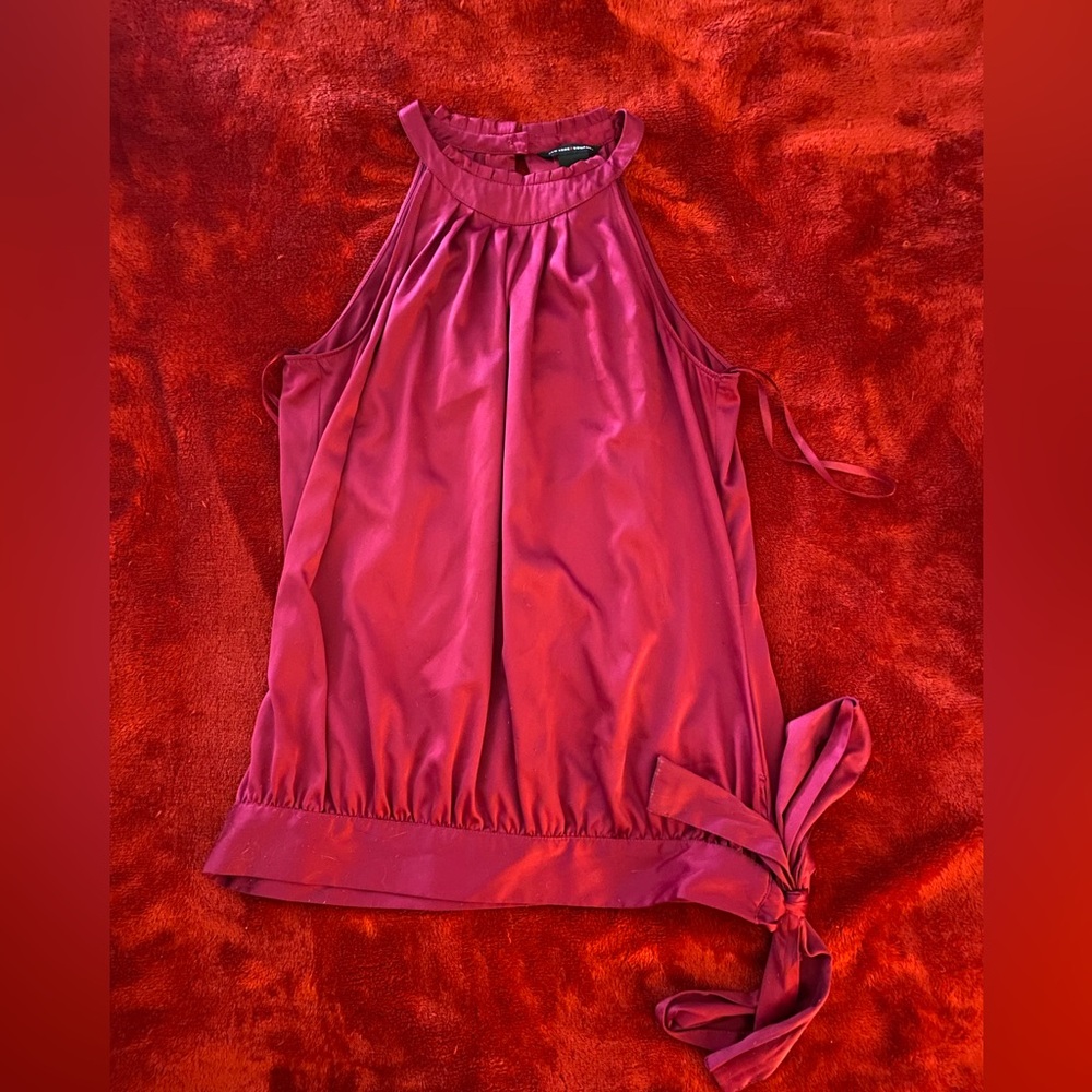 New York & Company Fuchsia Halter Top